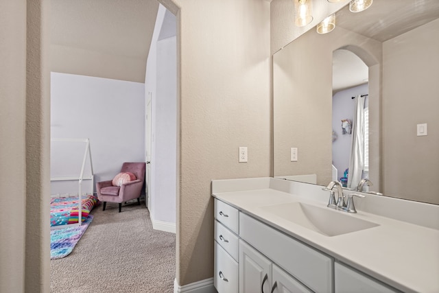 bathroom featuring vanity