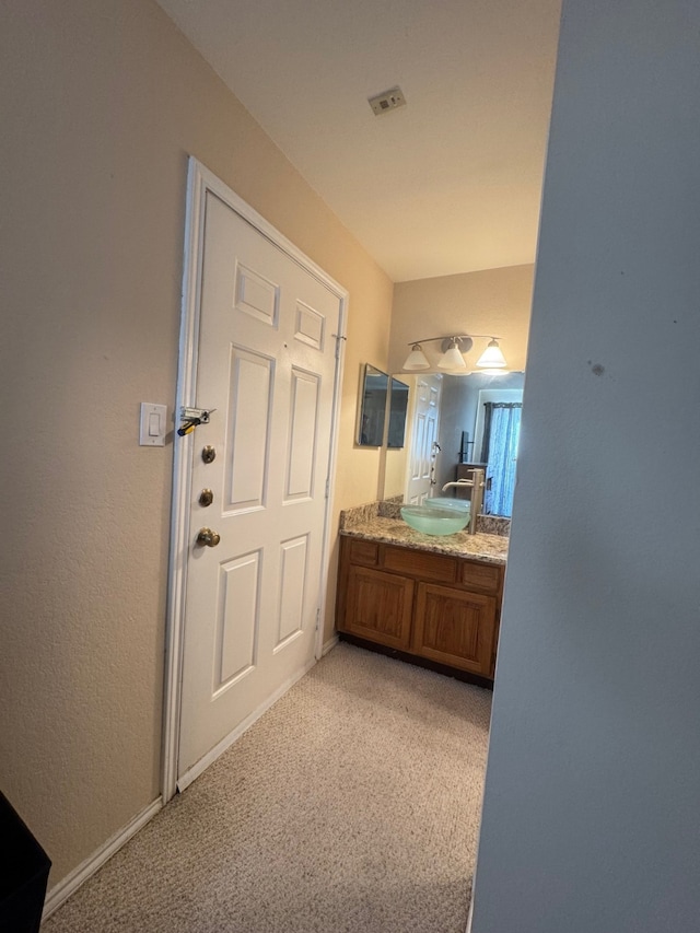 bathroom with vanity