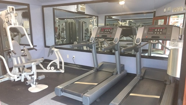 view of workout area