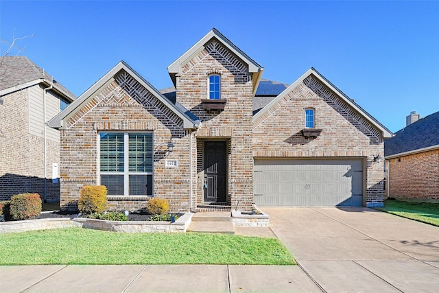 front facade featuring a garage