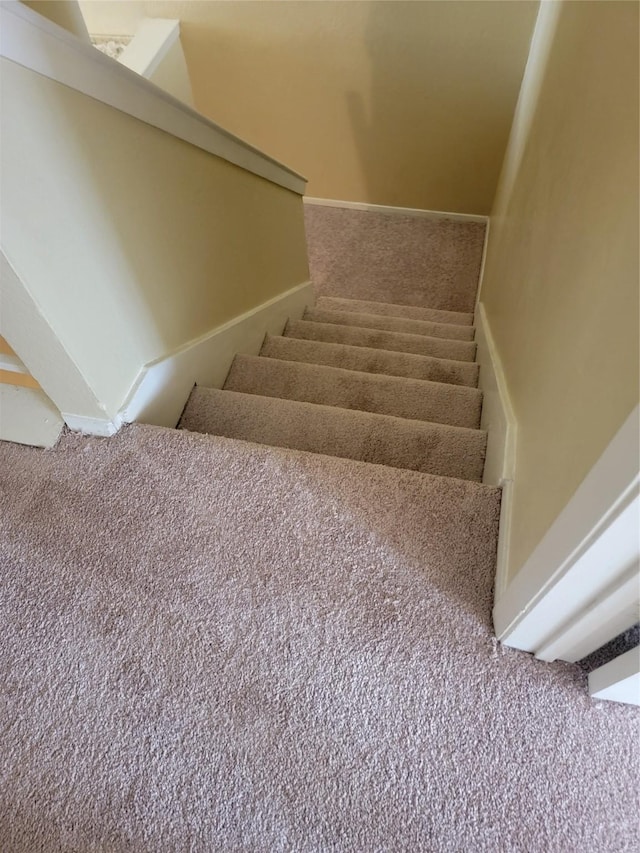 stairs with carpet