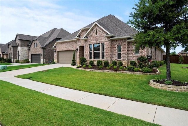 view of front of property featuring a front yard