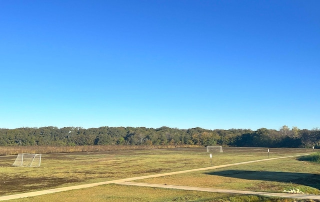 view of yard featuring a rural view