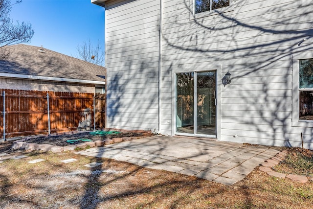 rear view of property with a patio