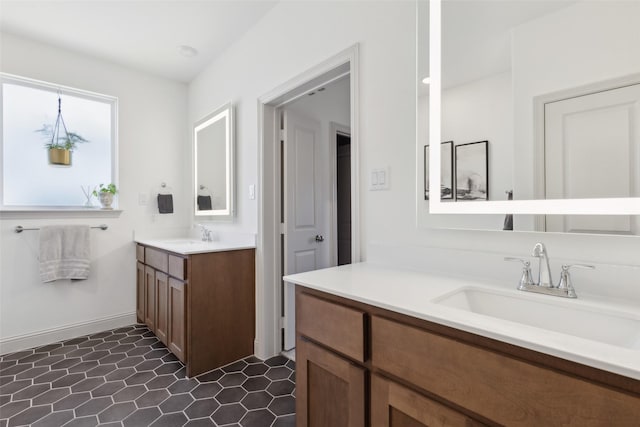 bathroom with vanity