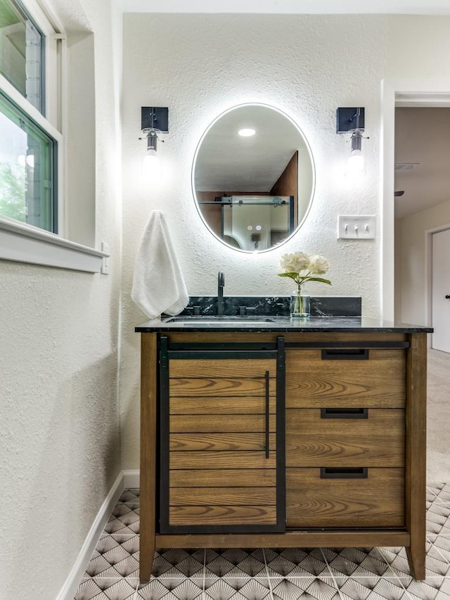 bathroom featuring vanity