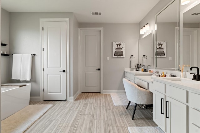 bathroom with vanity