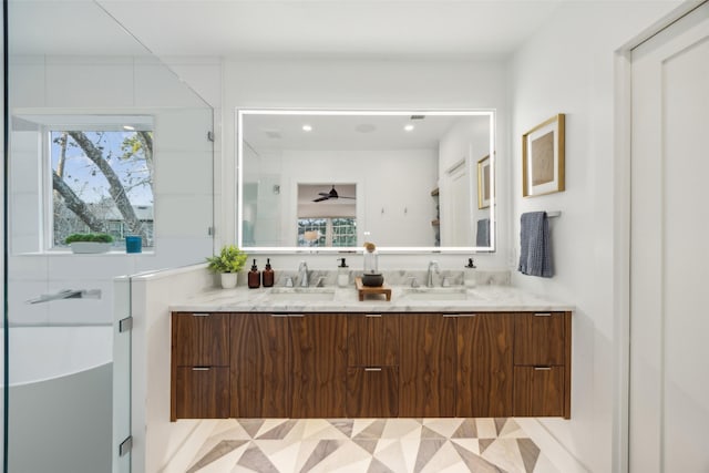 bathroom with vanity