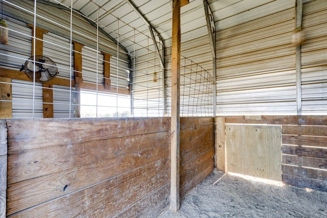 view of horse barn