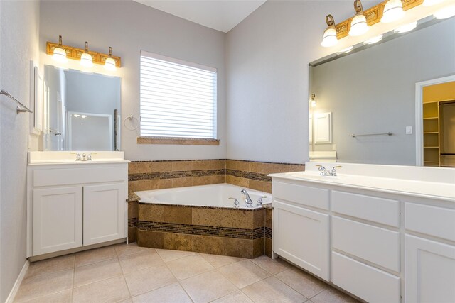 unfurnished dining area featuring a chandelier and light tile patterned flooring