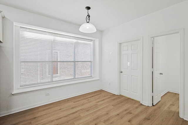 interior space featuring light hardwood / wood-style flooring