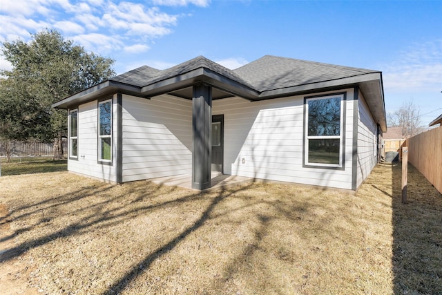 exterior space featuring a yard