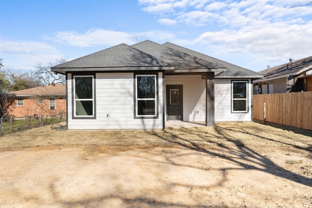 view of rear view of property