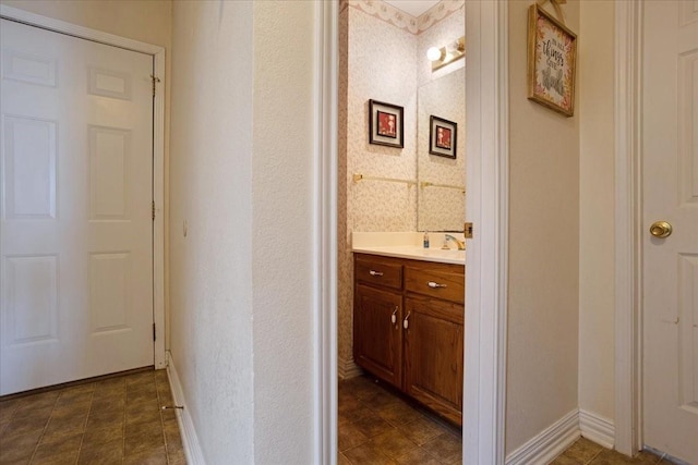 bathroom featuring vanity