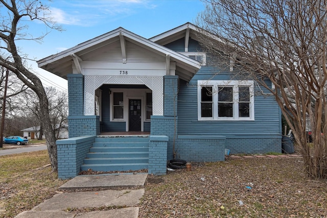 bungalow with covered porch