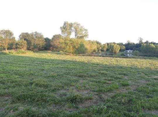 view of yard with a rural view