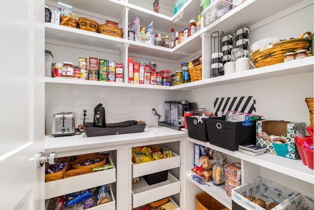 view of pantry