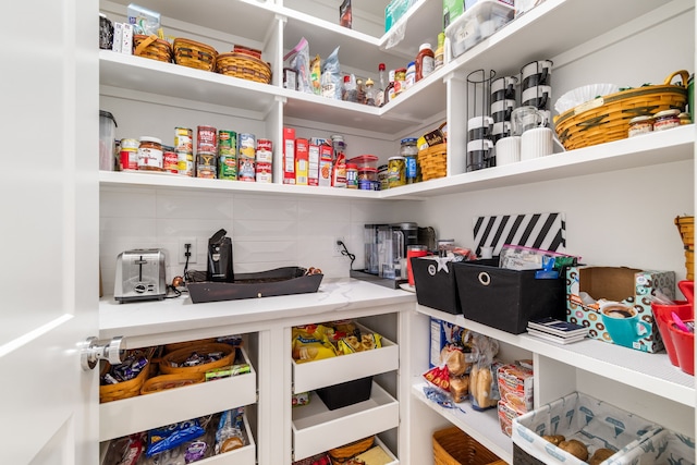 view of pantry