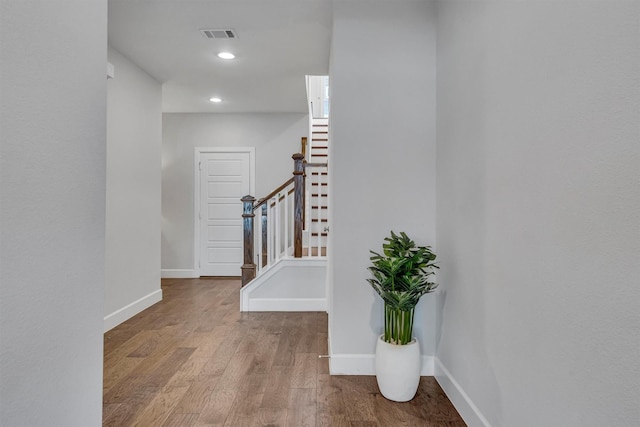 interior space with light wood-type flooring