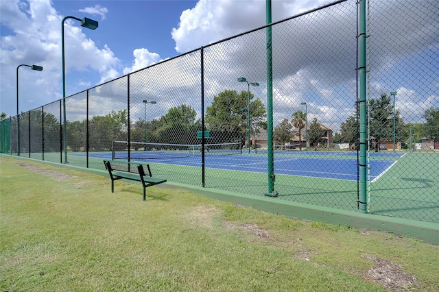 view of tennis court