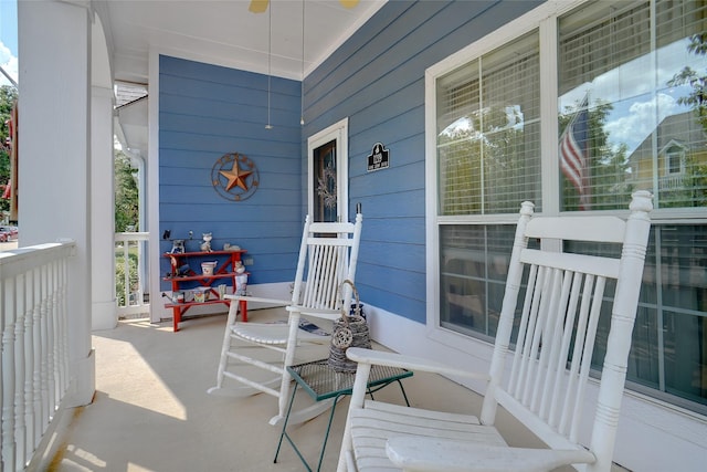 view of patio / terrace featuring a porch