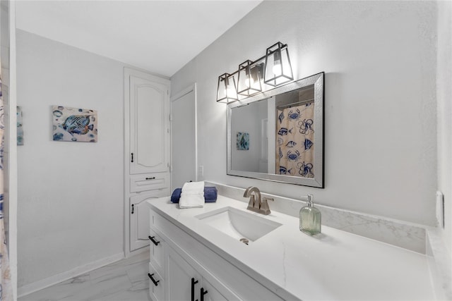 bathroom featuring vanity