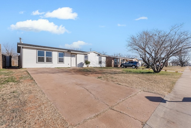 view of ranch-style home