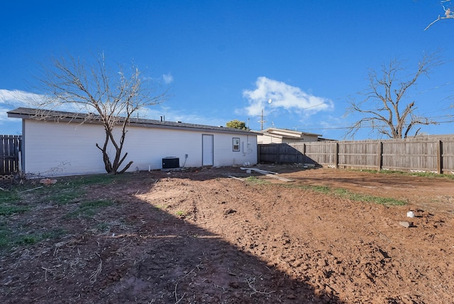 back of property with cooling unit