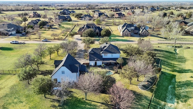 drone / aerial view featuring a residential view