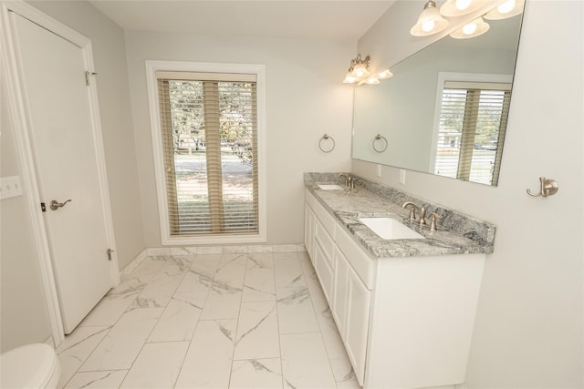 bathroom featuring vanity