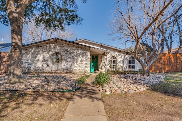 view of ranch-style house