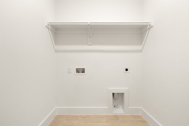 606 Tall Grass Trl, Wylie, TX 75098 - washroom featuring electric dryer hookup, washer hookup, and baseboards