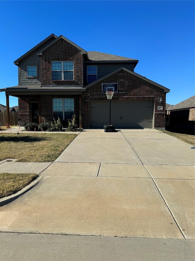 view of front of house featuring a garage