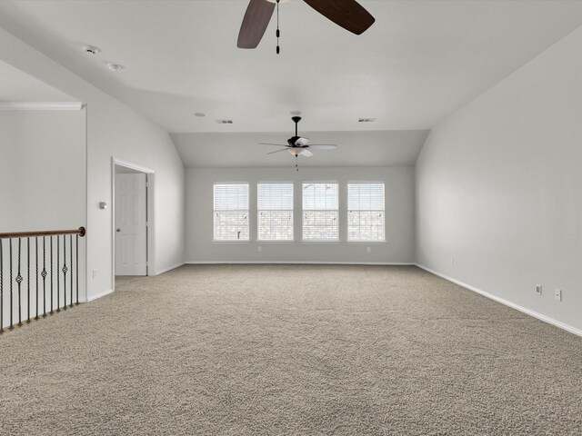 sunroom / solarium with vaulted ceiling and ceiling fan