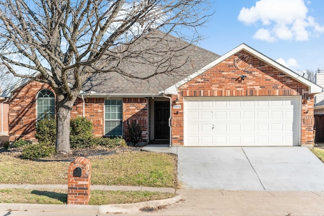 view of property with a garage