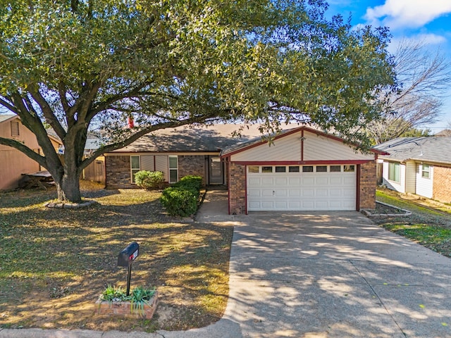 ranch-style house with a garage