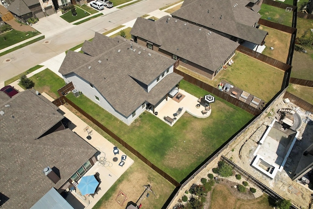 drone / aerial view featuring a residential view