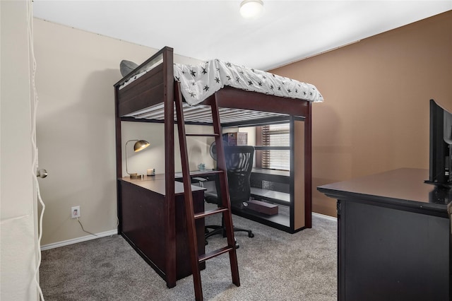 bedroom with carpet floors