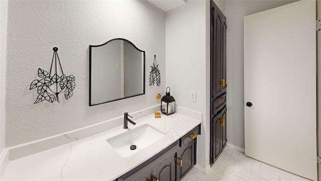 bathroom featuring vanity and tile patterned floors