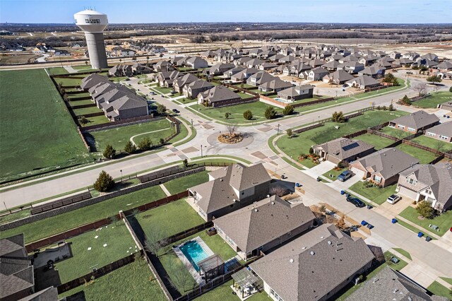 birds eye view of property featuring a residential view