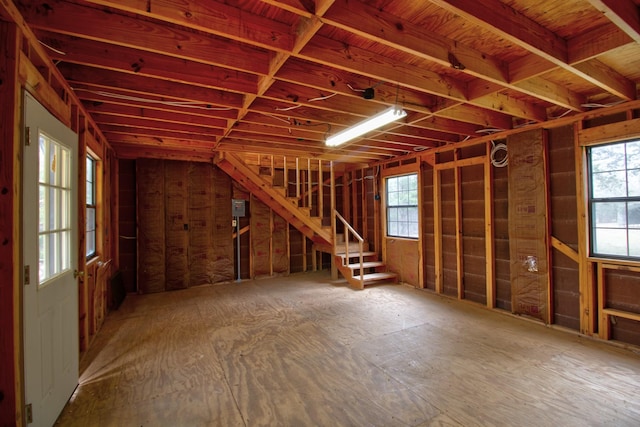 miscellaneous room with a wealth of natural light