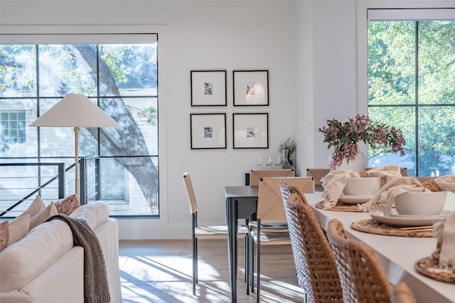 interior space featuring hardwood / wood-style floors