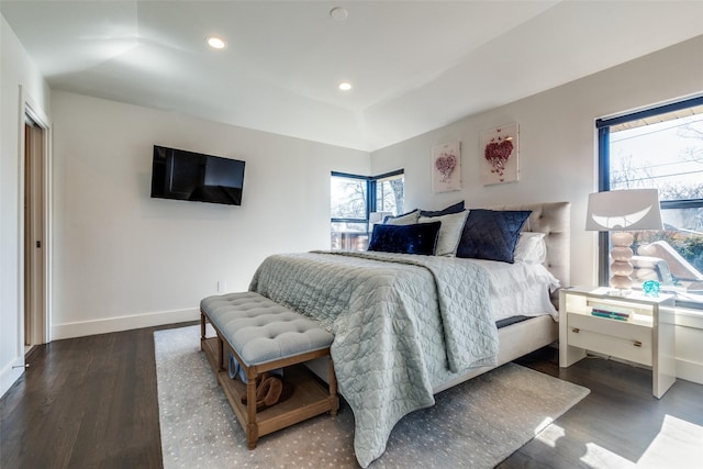 bedroom featuring hardwood / wood-style floors