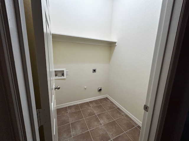 clothes washing area featuring hookup for a washing machine, hookup for a gas dryer, and hookup for an electric dryer