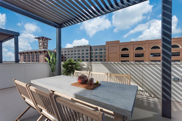 view of patio / terrace featuring outdoor dining space