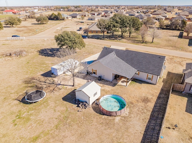 3010 Morris Rd, Mabank, TX 75147 - aerial view of residential area with a pool area