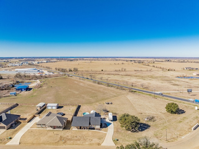 drone / aerial view featuring a rural view