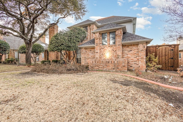 exterior space featuring a front lawn