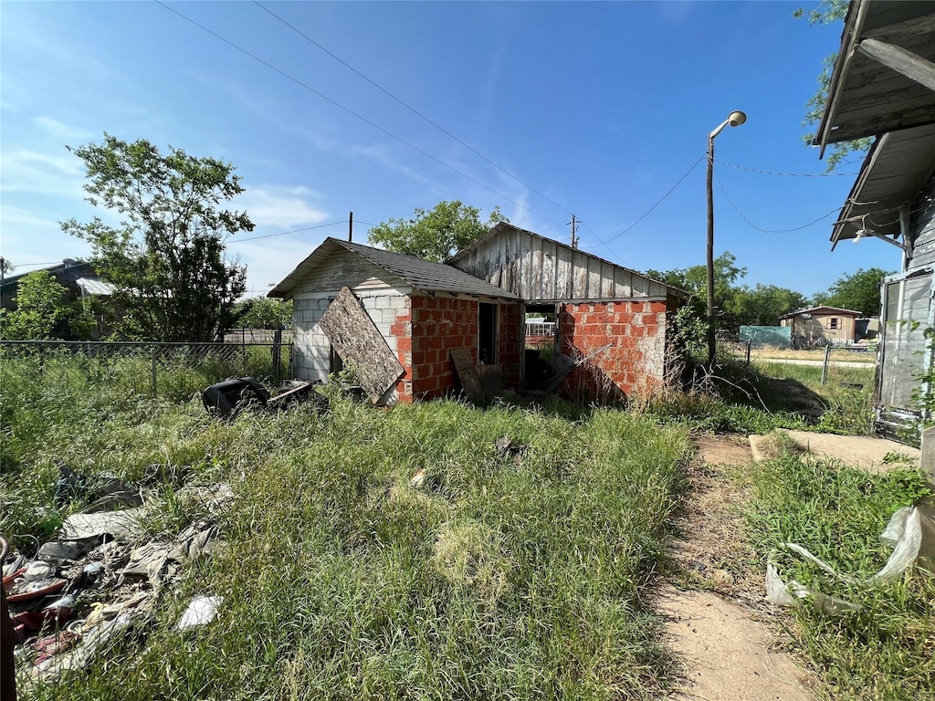 view of rear view of property