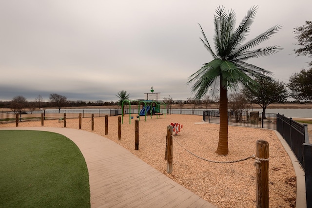 view of community featuring a playground